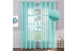 MIULEE Turquoise Curtains 2 Panel Sets: Aqua Blue Elegance for Your Home