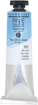 Sennelier Rive Gauche Fine Oil Color for Artists, 40ml Tube, Blue-Grey 301