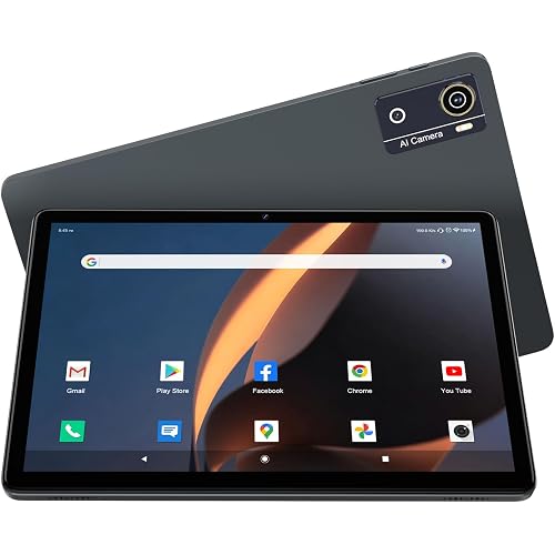 2026 Upgraded Android 16 Tablet with Gemini AI, 10.1 Inch Tablets with 12GB RAM 64GB ROM 1TB Expand, Octa-Core tablet with Face Unlock, 7000mAh, 13MP+8MP Camera, GMS, 5G WiFi, GPS, BT 5.0