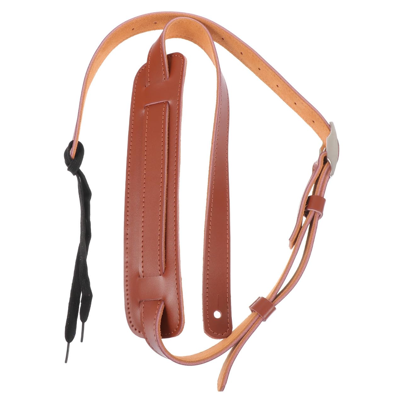 Alasum Correa Resistente Corrosión de Piel de Vaca Guitarra Acústica para Marrón Diseño Único y Cómodo para Uso en Instrumentos Musicales