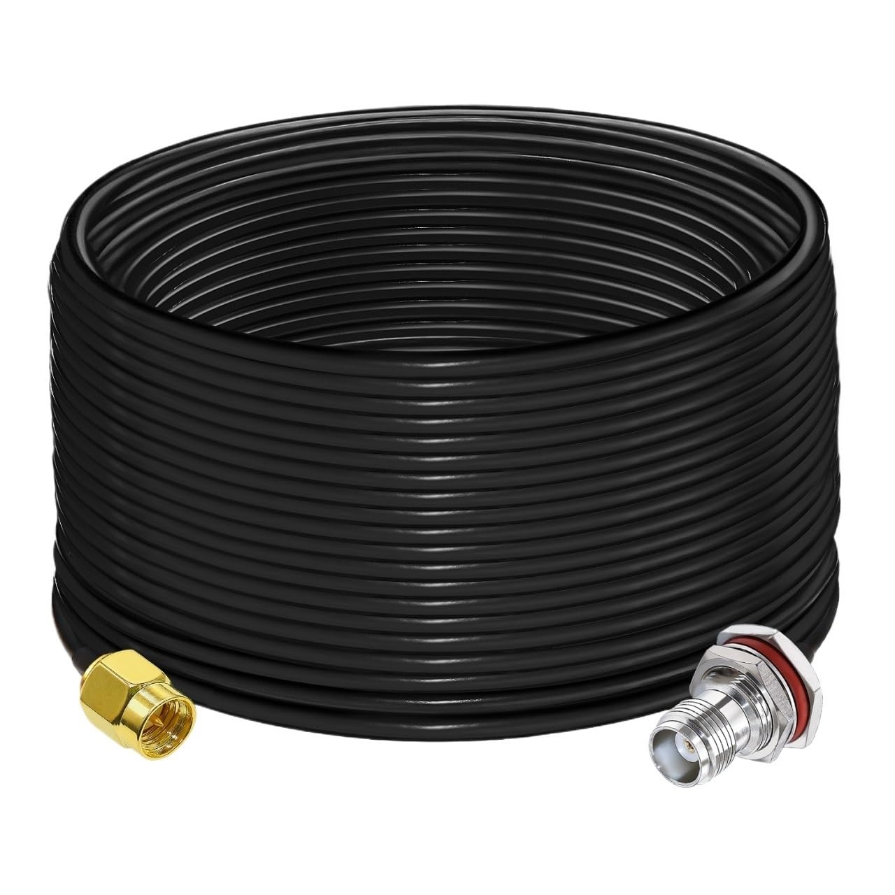 LIHUA Kabel koncentryczny SMA męski na żeński RG58 Low Loss W/i/Fi an/te/na przedłużacz 20 cm 10 m 15 m 20 m 25 m 40 m kabel koncentryczny (30 m)