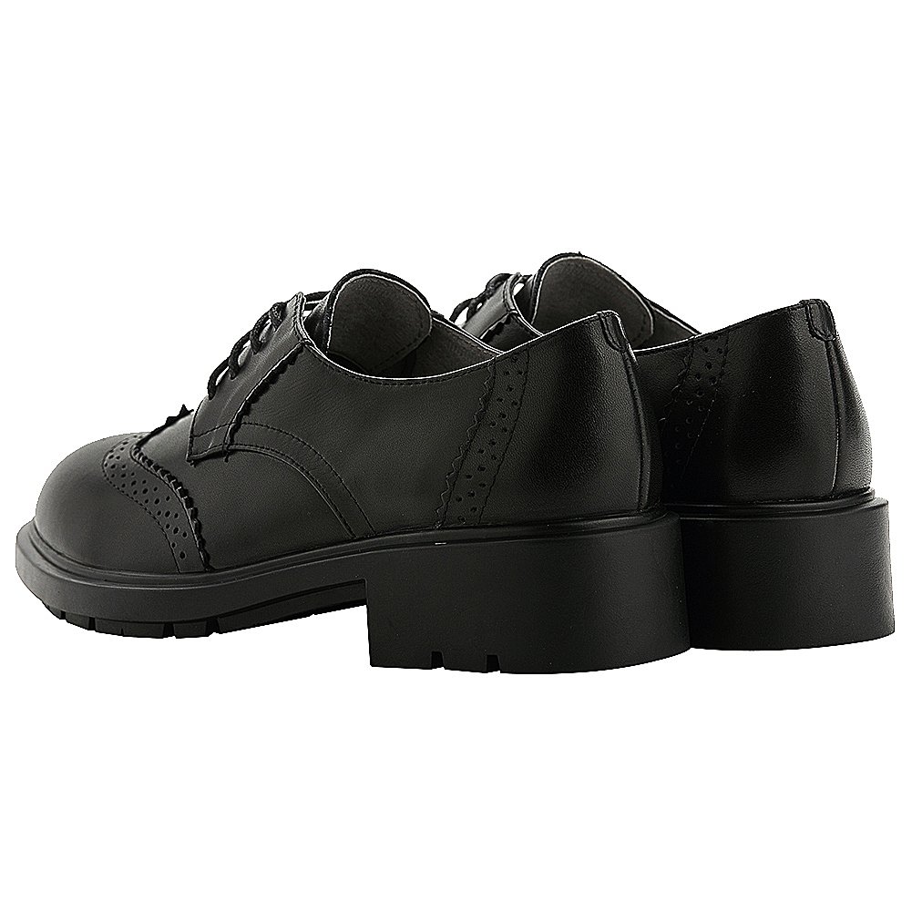 rismart Donna Rotonda Punta Abito Formale Pelle Scarpe Stringate Basse