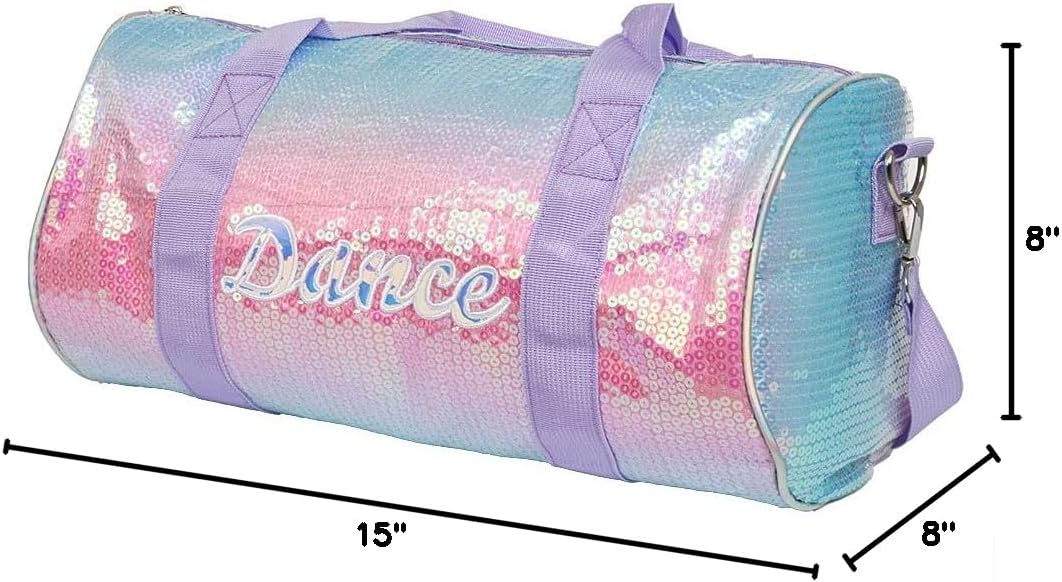 Just For Kix Dance Sequin Multicolor Duffle Bag - Image 8