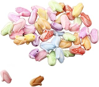 BOSAIYA SL Mixed Acrylic Beads Various Shape Charm Loose Spacer Beads For Jewelry Making Handmade DIY Bracelet Necklace Accessories T825 (Color : 6 8x12mm 100pcs)