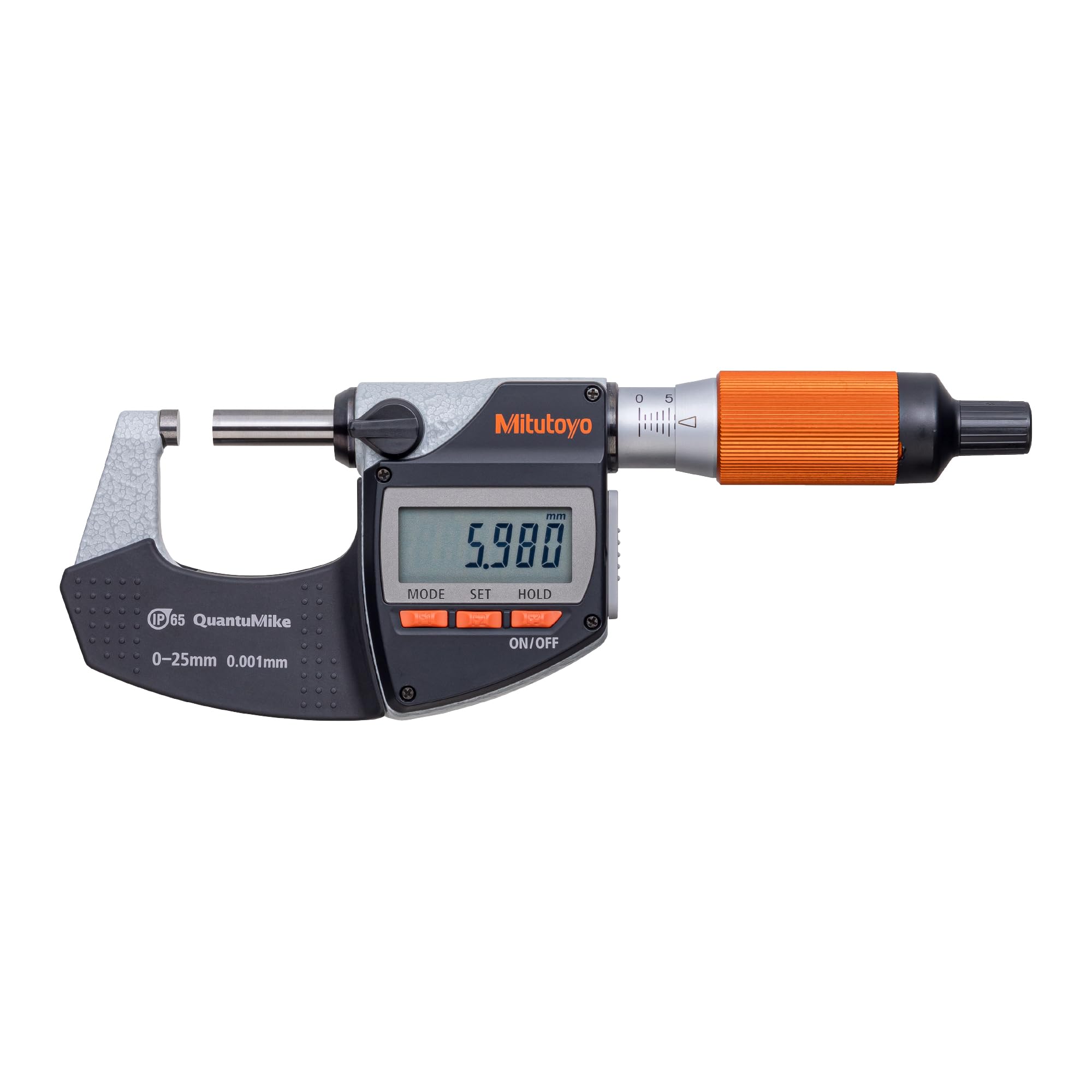 Mitutoyo 293-140-40 ABS Digital-Mikrometer MD-E25, 0-25 mm | 0,001 mm, bidirektionale Daten, IP65