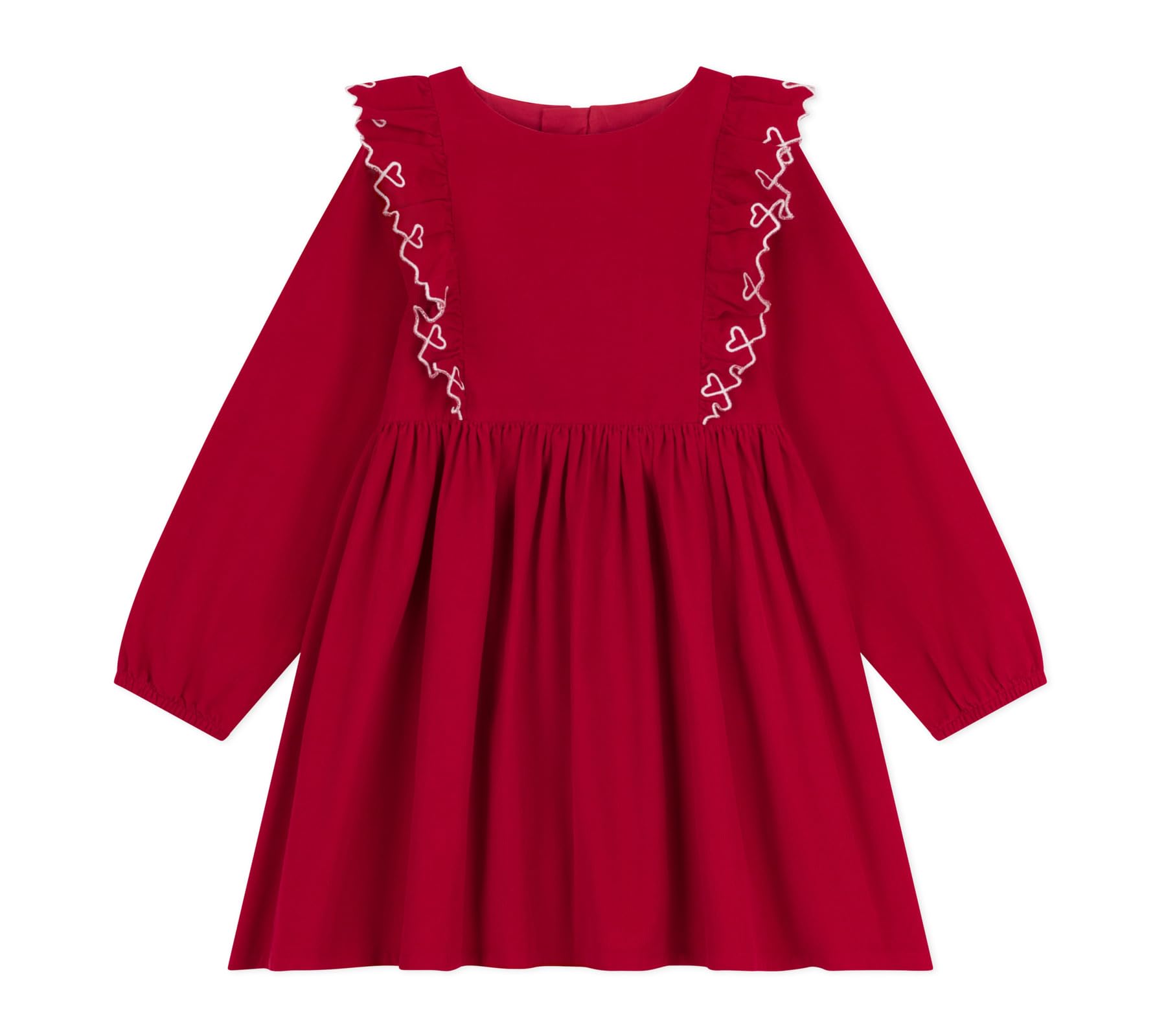 Petit Bateau Abito A Maniche Lunghe Per Bambina: Cotone Biologico, Colletto Camicia E Tasche - 2