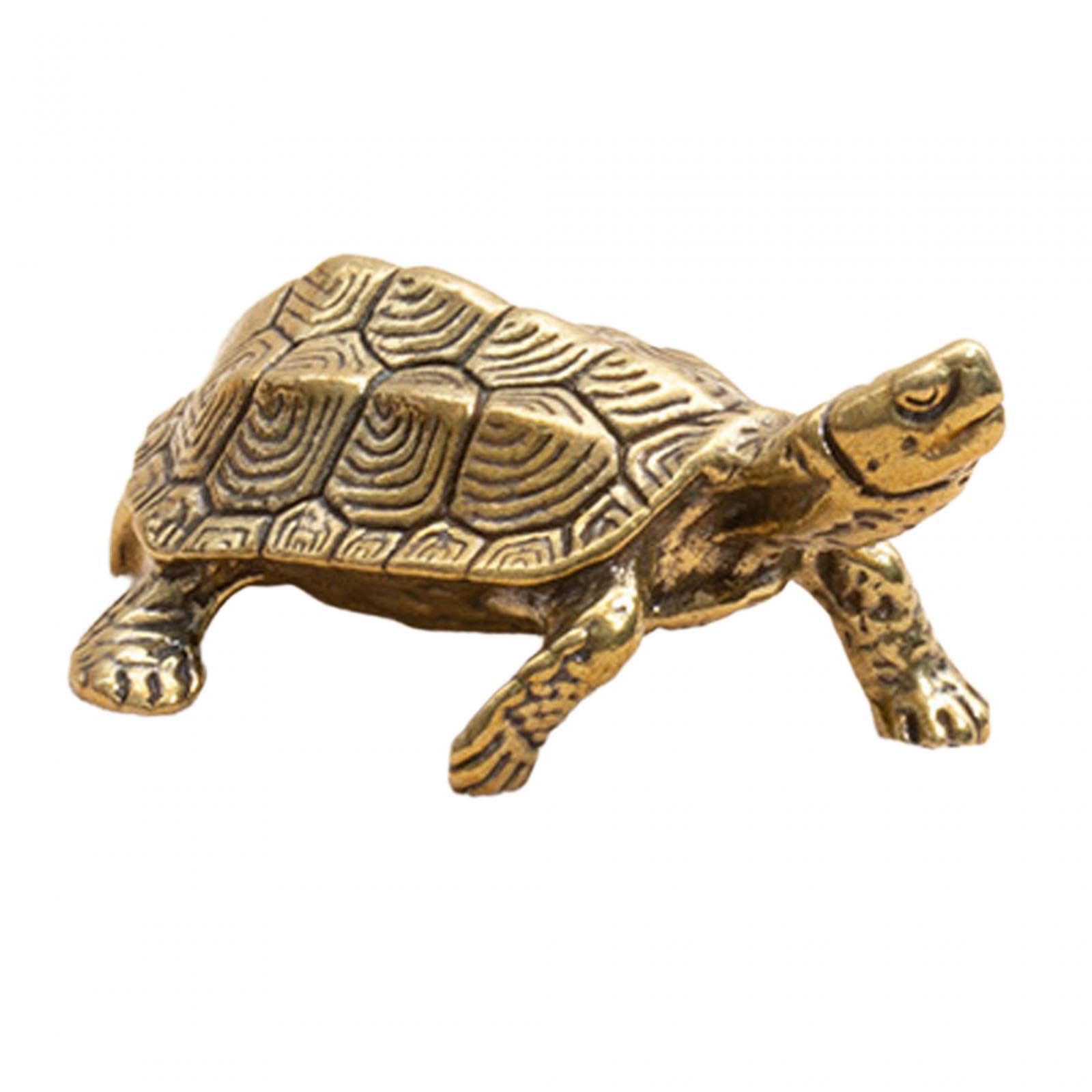 TWISAXC Decorative Turtle Statue Tea Pet Home Decor Beautifully Crafted Animal Figure Table Centerpieces For Long Lasting Turtle Statue Tea Pet Craft Desktop Collection
