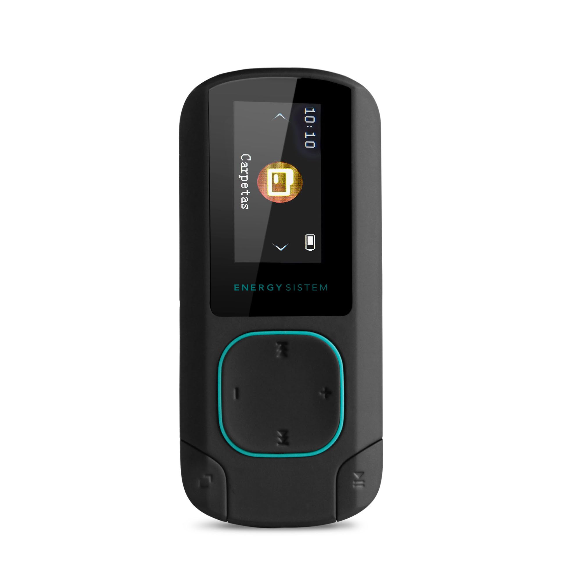 Energy Sistem 426508 - MP3 Clip Bluetooth, lettore MP3 con schermo, Bluetooth, 8 GB, clip di fissaggio, radio FM e lettore di schede microSD, Verde Mint