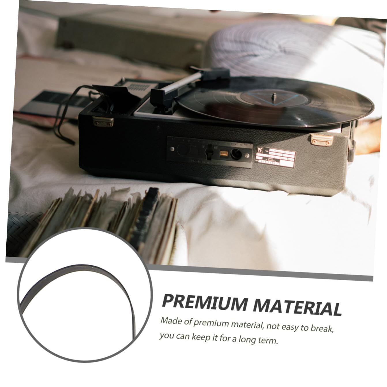 SUPVOX 20pièces Courroies Pour Platine Vinyle De Ceintures Pour Enregistreur Phonographe Compatible Avec Tourne-disques De Bruit Et Installation Facile