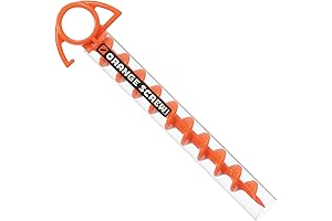 Orange Screw Ground Anchor: Secure Your Tent with Confidence