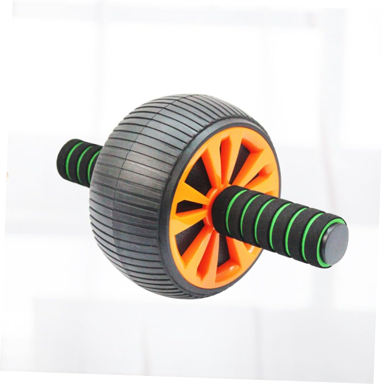 Abdominal Exercise Roller Non-skid Central Ab Wheel Trainer Silent Fitness Device for Home Workout Men and Women Core Muscle Training