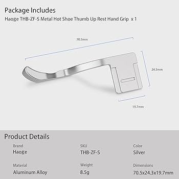 Amazon | Haoge メタルサムアップレスト ハンドグリップ Nikon