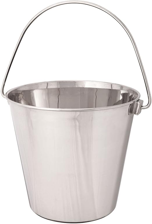 ProSelect Heavy Duty Stainless Steel Pails — Durable Pails for Kennels