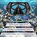 WACOOL Professional Snorkeling Snorkel Diving Scuba Package Set with Anti-Fog Coated Glass Purge Valve and Anti-Splash Silicon Mouth Piece for Men Women (Adults,Black)