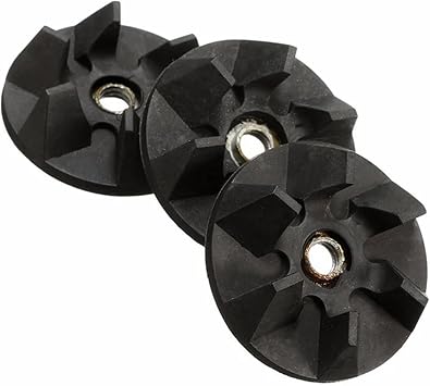 3PCS 38mm Black Replacement Rubber Gear Clutch Reverse Screw Blender Drive Easy Installation