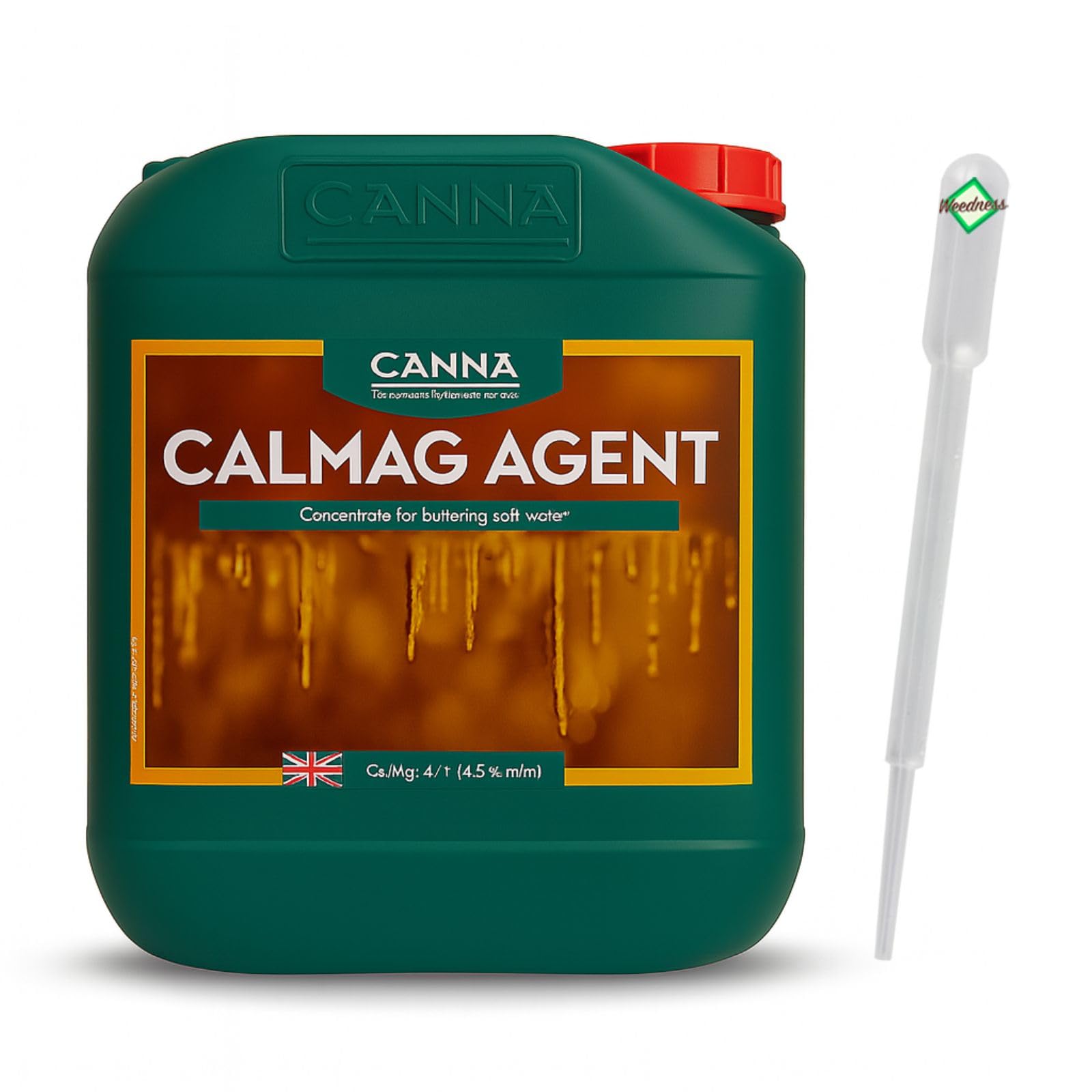 Weedness Canna CALMAG Agent 5 Liter - Naturdünger NPK Dünger Grow Flüssig Bio Organischer Tomaten Gurken