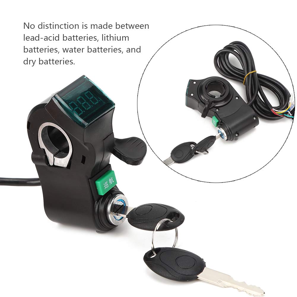 Keenso Motorcycle Handlebar Switch, Thumb Lock for Electric Scooters Throttle Grip Accessories, Black Modification for Riders, Cruising, City Commuting, Long Trips image 3