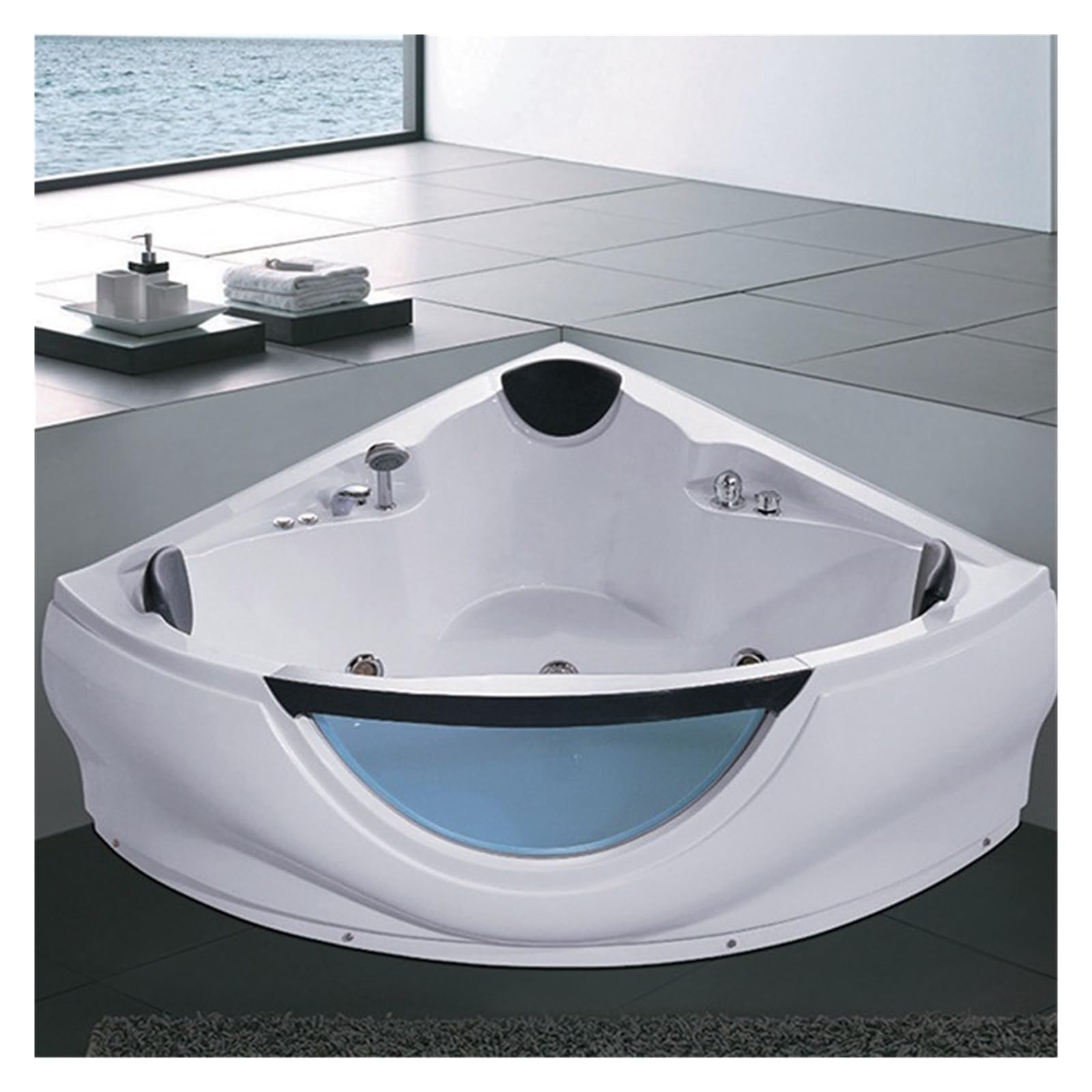 Wasserdichtes Badewannenkissen, Kopfstütze für Badewanne oder Whirlpool, Wellnessbereich, Quali Nackenstütze für Relaxat und T für Home Spa Erlebnis