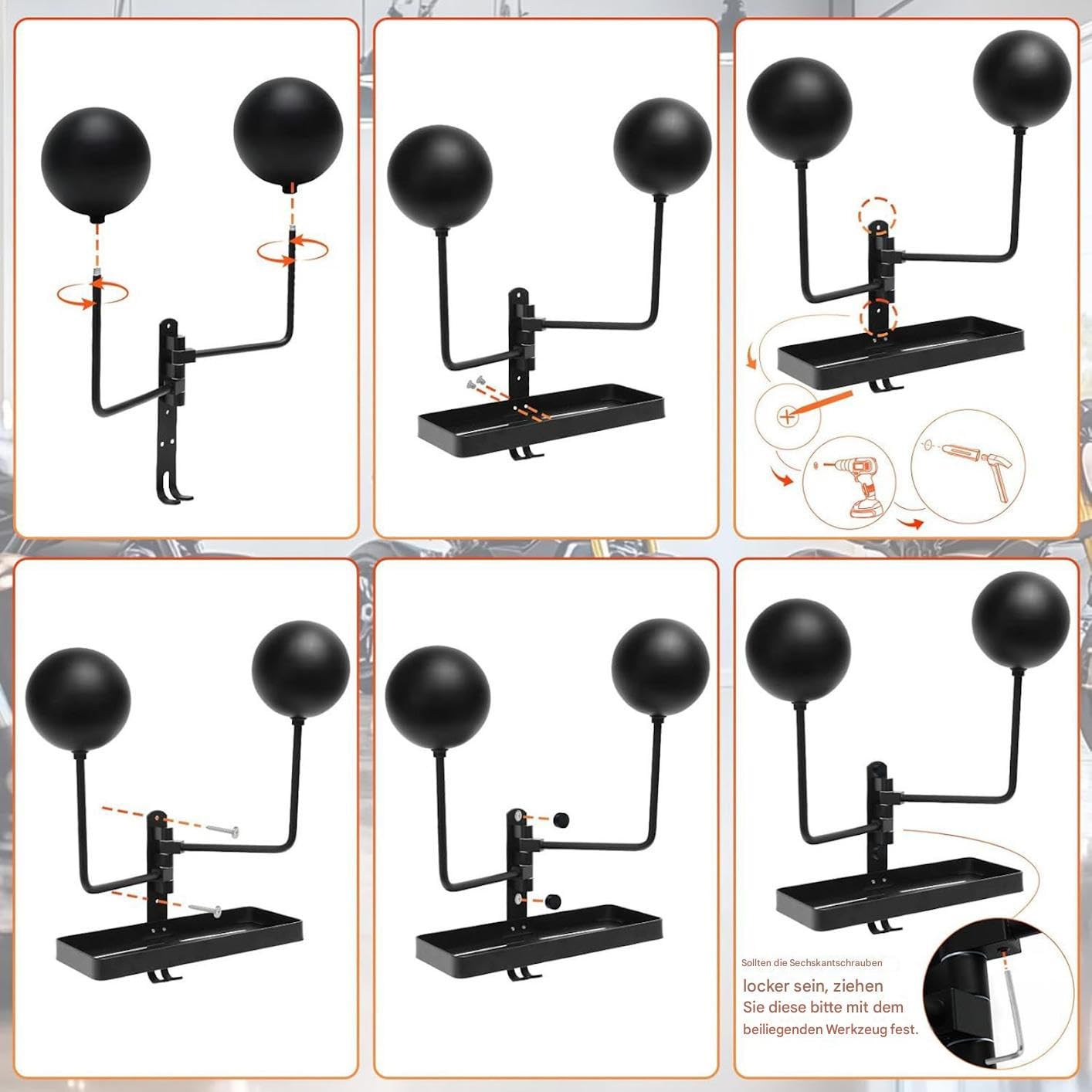 Support mural pour casque Powersport - Rangement de garage