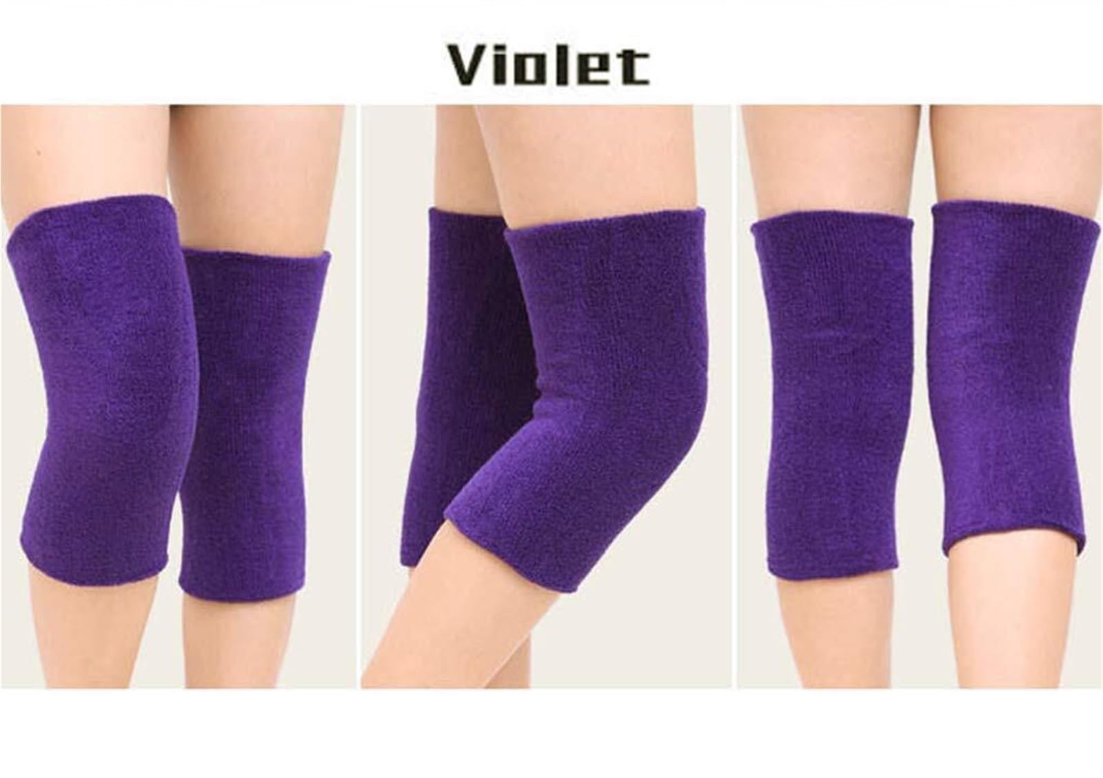 Ginocchiere Lavoro Ginocchiere Calde E Antivento da Uomo E da Donna Adatte for Gli Sport all'Aria Aperta Protezione del Ginocchio(Purple)
