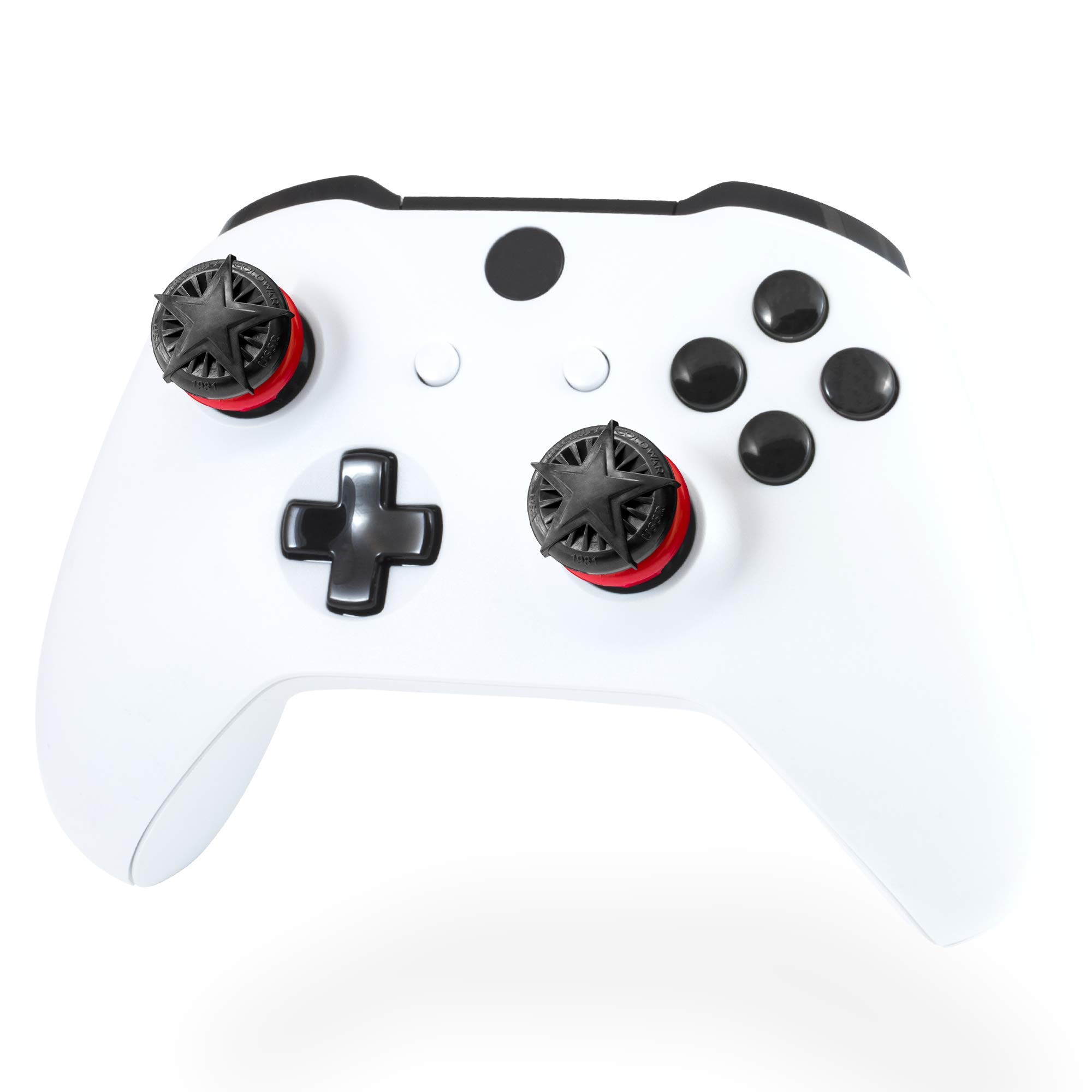 Levette Performance KontrolFreek Call of Duty: Black Ops Cold War per Xbox One e Xbox Series X | 2 Alte, Convesse| Nere/Rosse