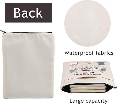 Miniatura 2 de Just a Girl Who Loves Books Sleeve for Book Lover Book Nerd Bookworm Protector de libro con cremallera