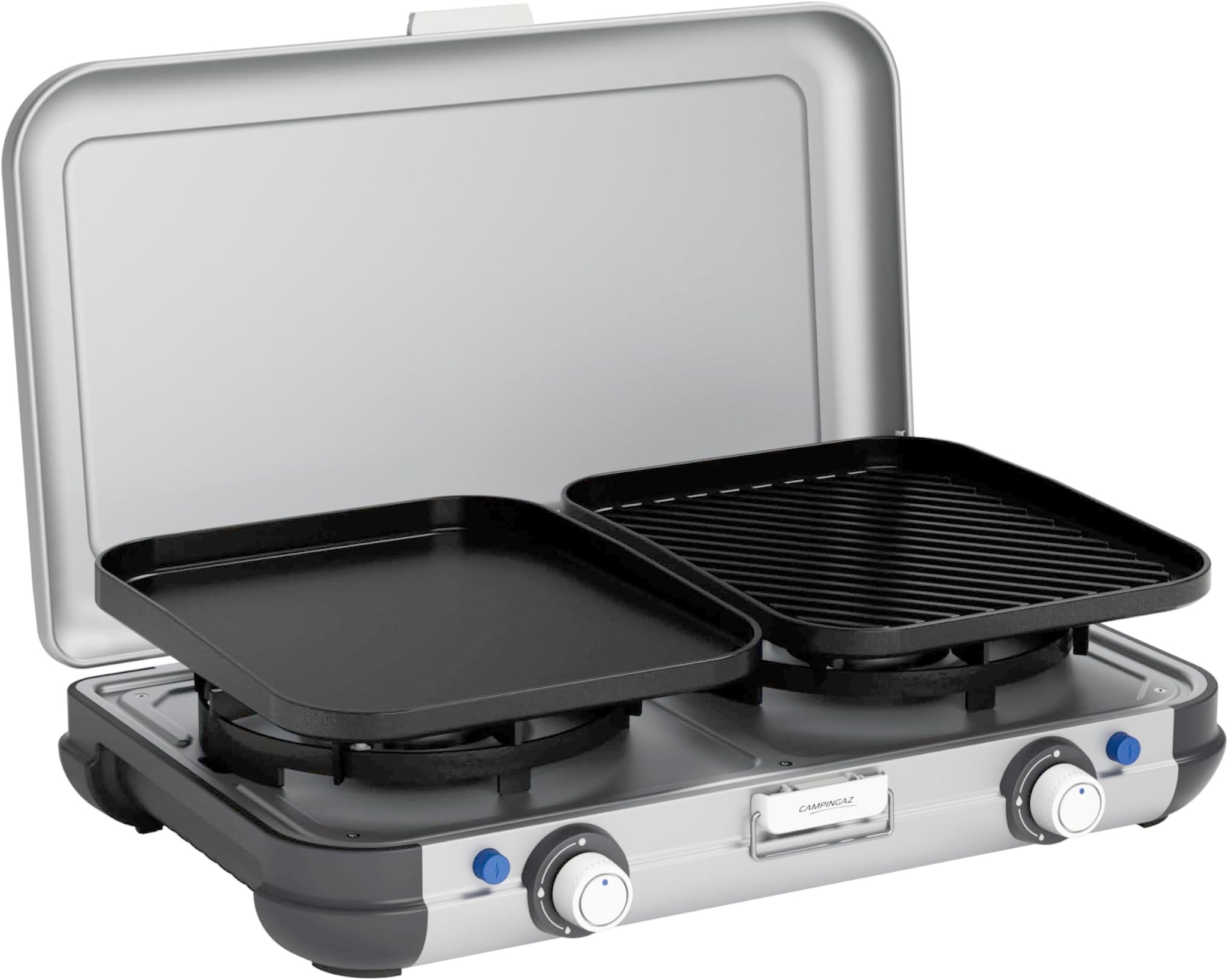 Camping Kitchen 2 Camping Stove | 2 x 2000 Watts | 2-Burner Gas Stove with removable pan Supports | portable & compact
