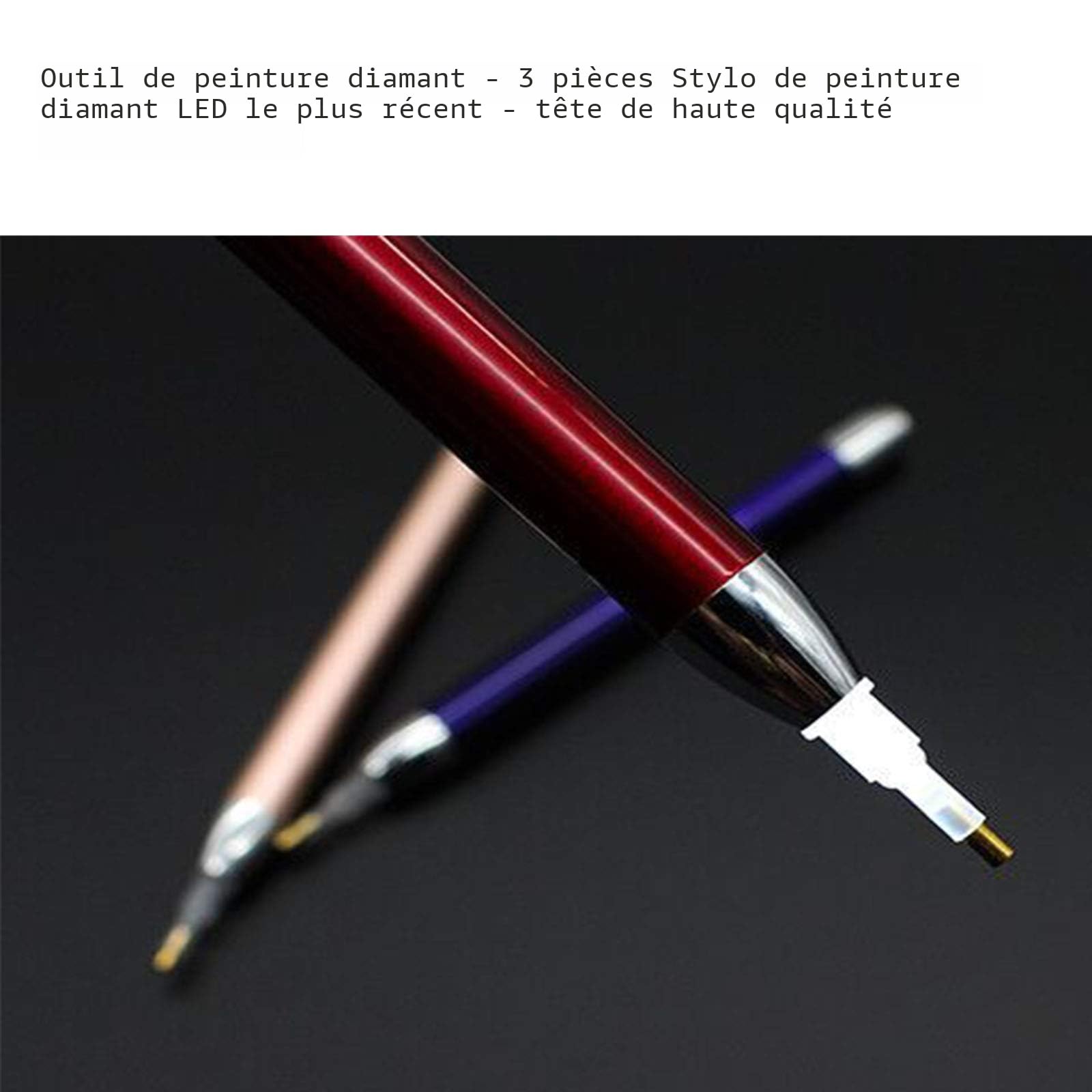 Lot De 14 Stylos De Peinture Diamant Ergonomiques En Résine