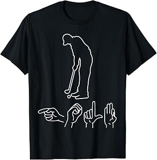 Golf ASL Golfer American Sign Language Golfing T-Shirt
