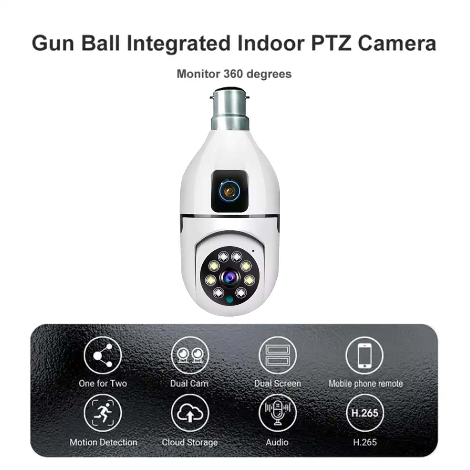 Guard Well WiFi Light Bulb Camera - 360° Security -2 Guard Well WiFi Light Bulb Camera - 360° Security -2