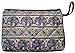 Pencil Pen Cosmetic Makeup Case Pouch Bag Elephant Canvas Unique Handmade Blue