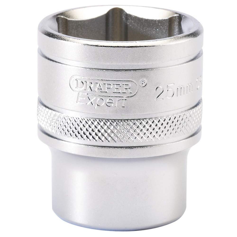 Draper 16616 6 Point Metric Socket 1/2"" Sq Dr 25mm