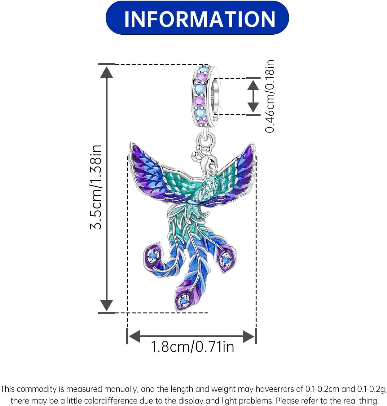 CYCUFF 925 Sterling Silver Charms Suitable for Charm Necklaces, Bracelet Pendants Beads Jewellery Gift for Women - Image 4