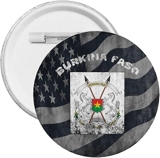 Burkina Faso Coat Of Arms Burkina Faso Round Button Badge 1.8 Inch Decorative Clothing Hats Bags2