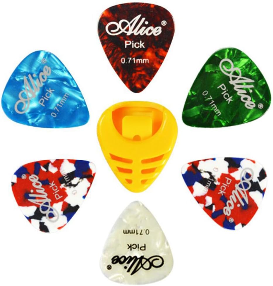 6個のPCS指音楽再生ギターピックアコースティックギターの厚さ-0.71 MM