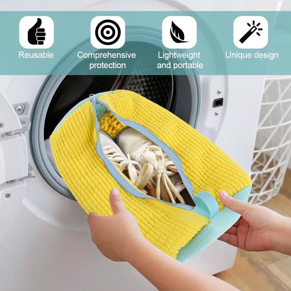 Sacs Lingerie Réutilisables Sacs Lavage Chaussures Machine - 2 Filets Réutilisables Protection Chaussures Sac Pour Laver Chaussures
