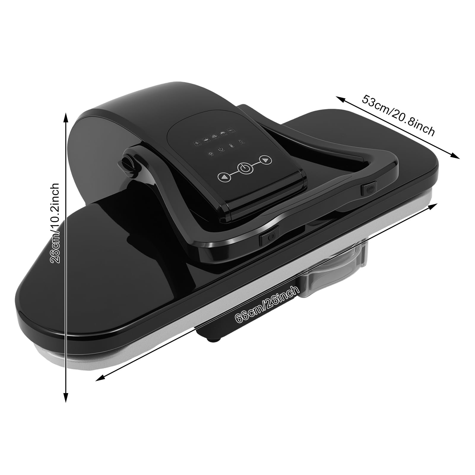 Plancha de vapor 66 cm, protección contra sobrecalentamiento | Prensa de planchado de 2200 W, ajuste de temperatura de 194 – 392 ℉, 5 modos (nailon, seda, lana, algodón, lino)