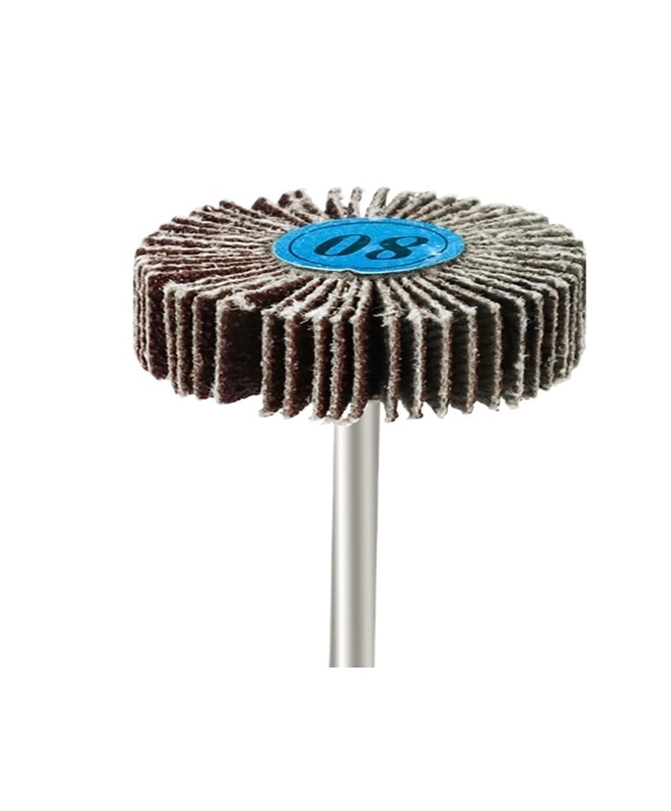 5/10pcs Louver 80 Grit Grinding Sanding Sandpaper Flap Wheel Discs 3.0mm Shutter Polishing Wheel For Rotary Tools(5pcs)