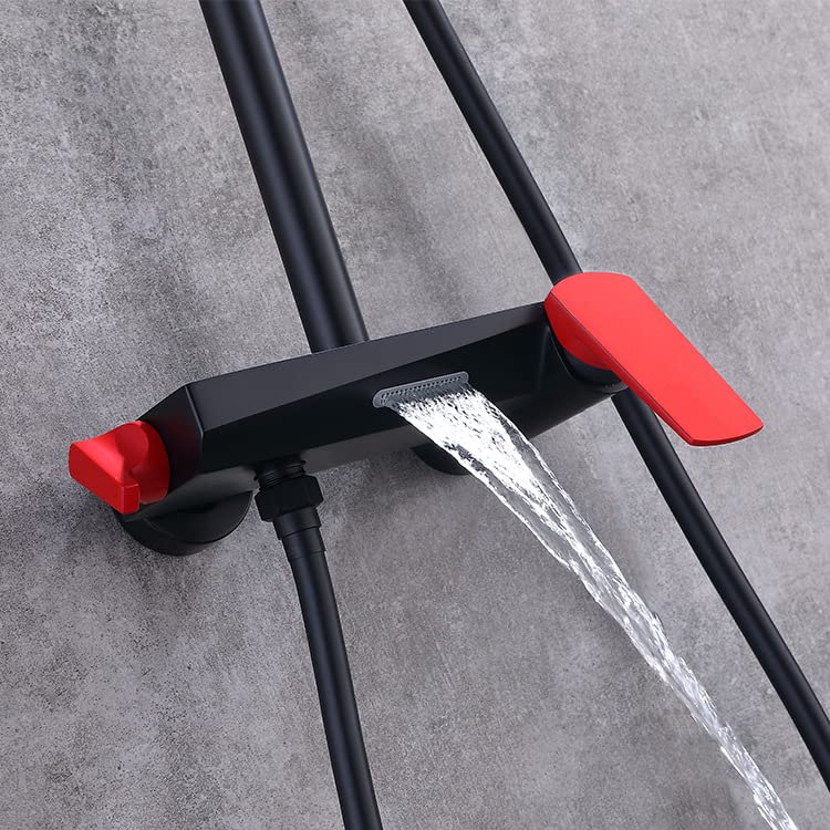 Ensemble de shower haut de gamme avec tête pluie et jet à main