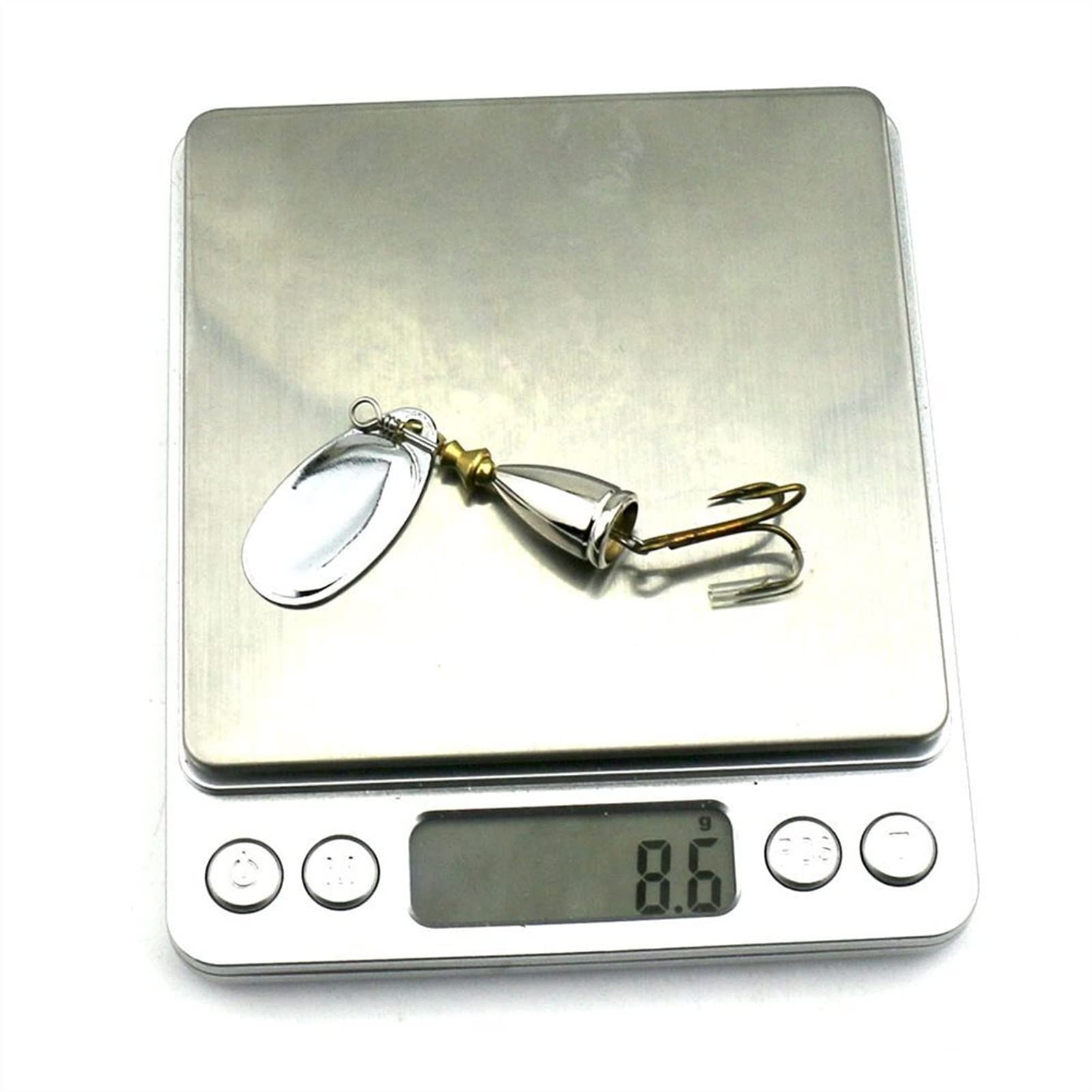 Haczyk wędkarski 5 szt. 65 cm 85 g cekiny trwała metalowa łyżka spinningowa przynęta wędkarska wysokie hak korba mocny ostry hak ryby