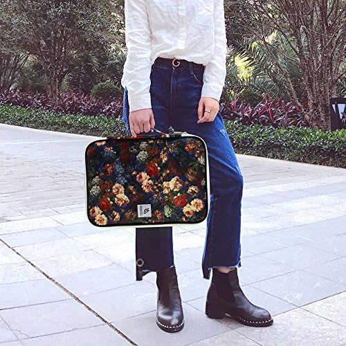 Student and Business Padfolio/Portfolio - Multi-Functional Case with 8 Pockets for A4/A5 Paper Size Documents and notbooks, Waterproof Zippered Organizer by YOUSHARES (Carnation Red)