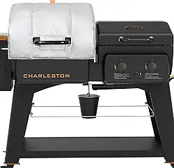 Charleston Cobertor isolado para churrasqueira Pit Boss PB1285KC PB1020NX Capa de defumador Pitboss KC Combo Platinum isolamento térmico peças de reposição isolador de madeira grânulos churrasqueira