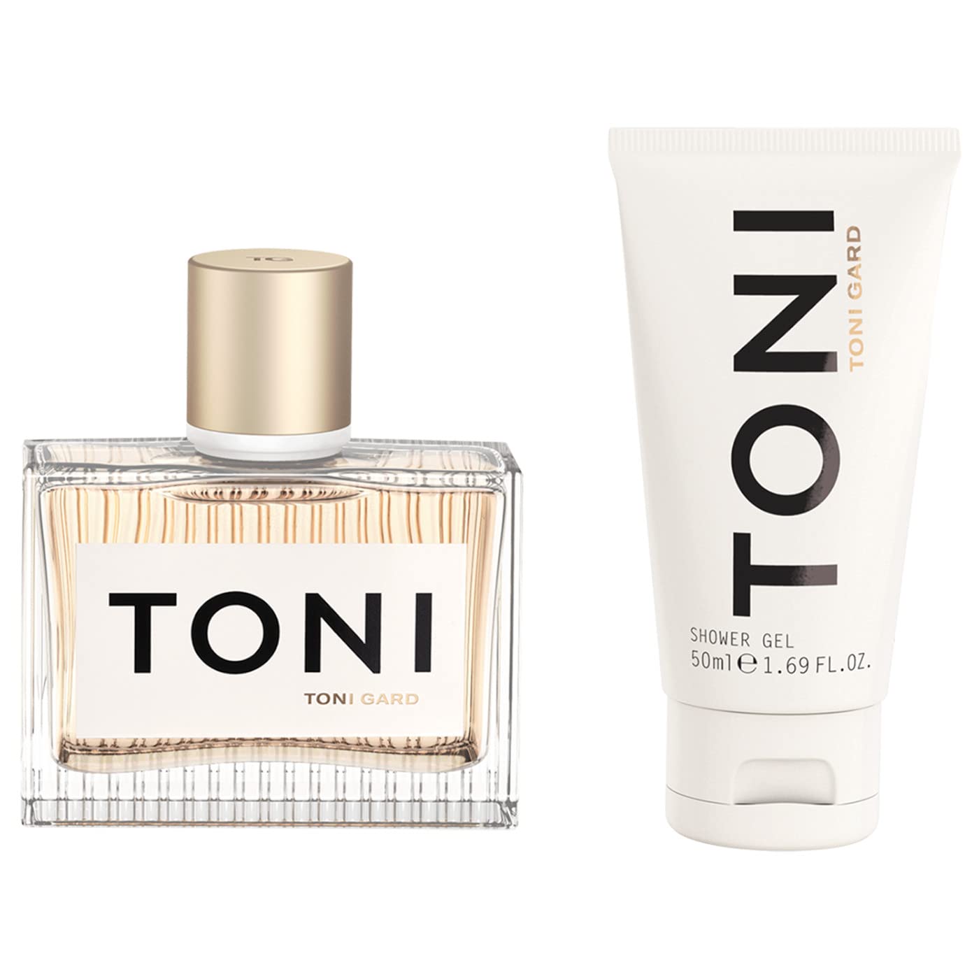 Toni Gard TONI FOR ALL Set - Toni Eau de Parfum 40 ml + Toni Shower Gel 50 ml, Molekular-Duft, Weißes Zedernholz, Ambroxan, Moschus, Holziger Bernstein, unisex, Geschenkset