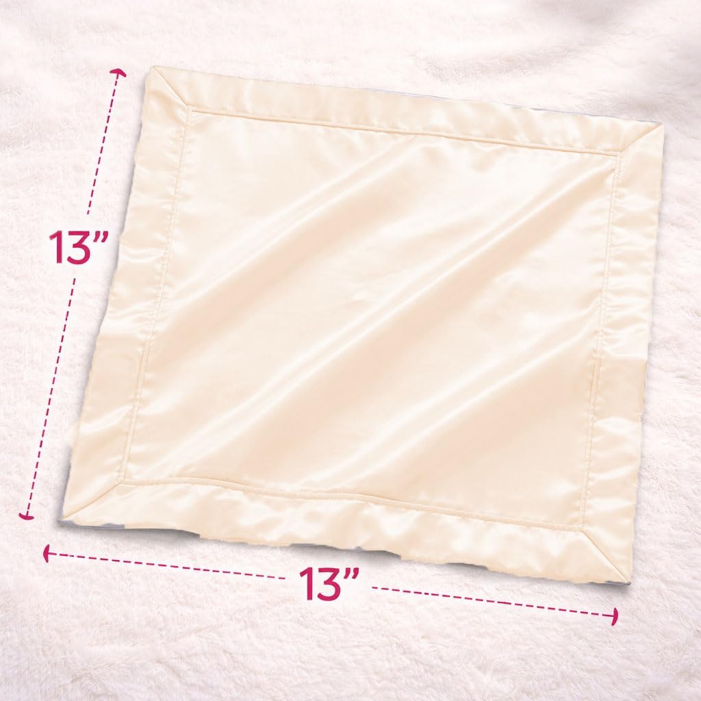 Personalized Puppy Security Blanket Lovey for Baby – Custom Name Plush Dog Snuggler Blanket, Soft Stuffed Animal Comfort Toy for Newborns, Toddlers