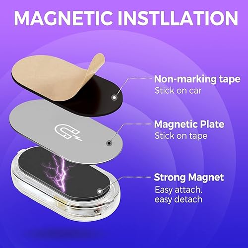 Miniatura 5 de 4 luces LED inalámbricas para interior de automóvil, luces LED interiores de automóvil, kits de luces de neón recargables por USB, instalación