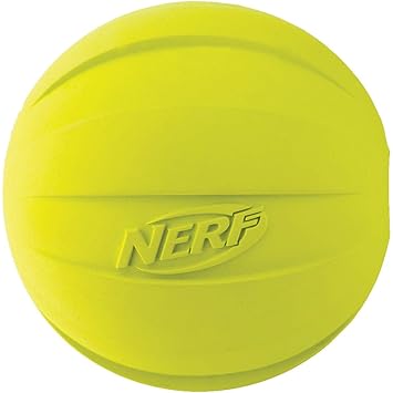 Nerf Dog Squeak Rubbber Ball Dog Toy, Medium/Large, Green