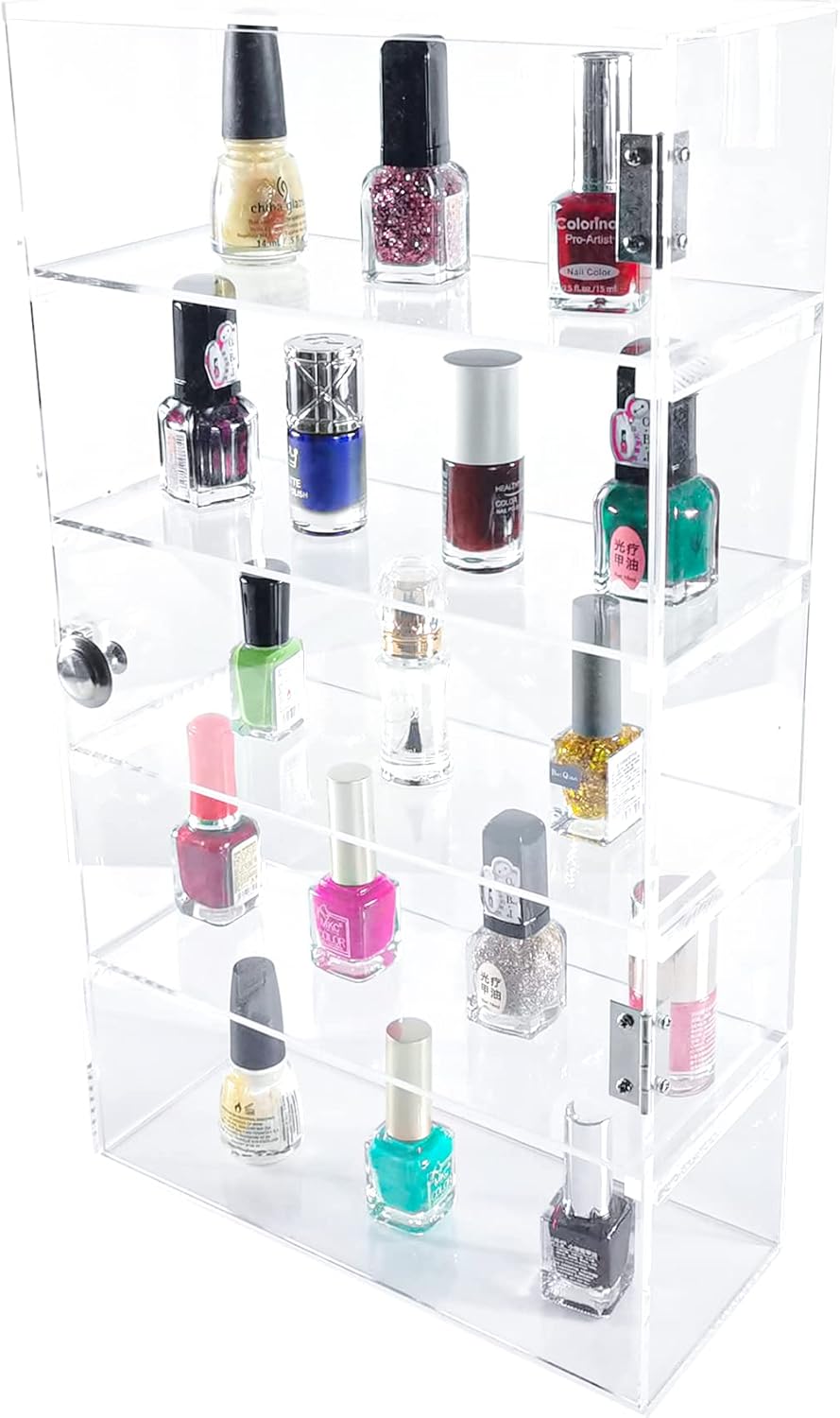 Clear Acrylic 5 Tiers Display Rack Case Organizer Storage