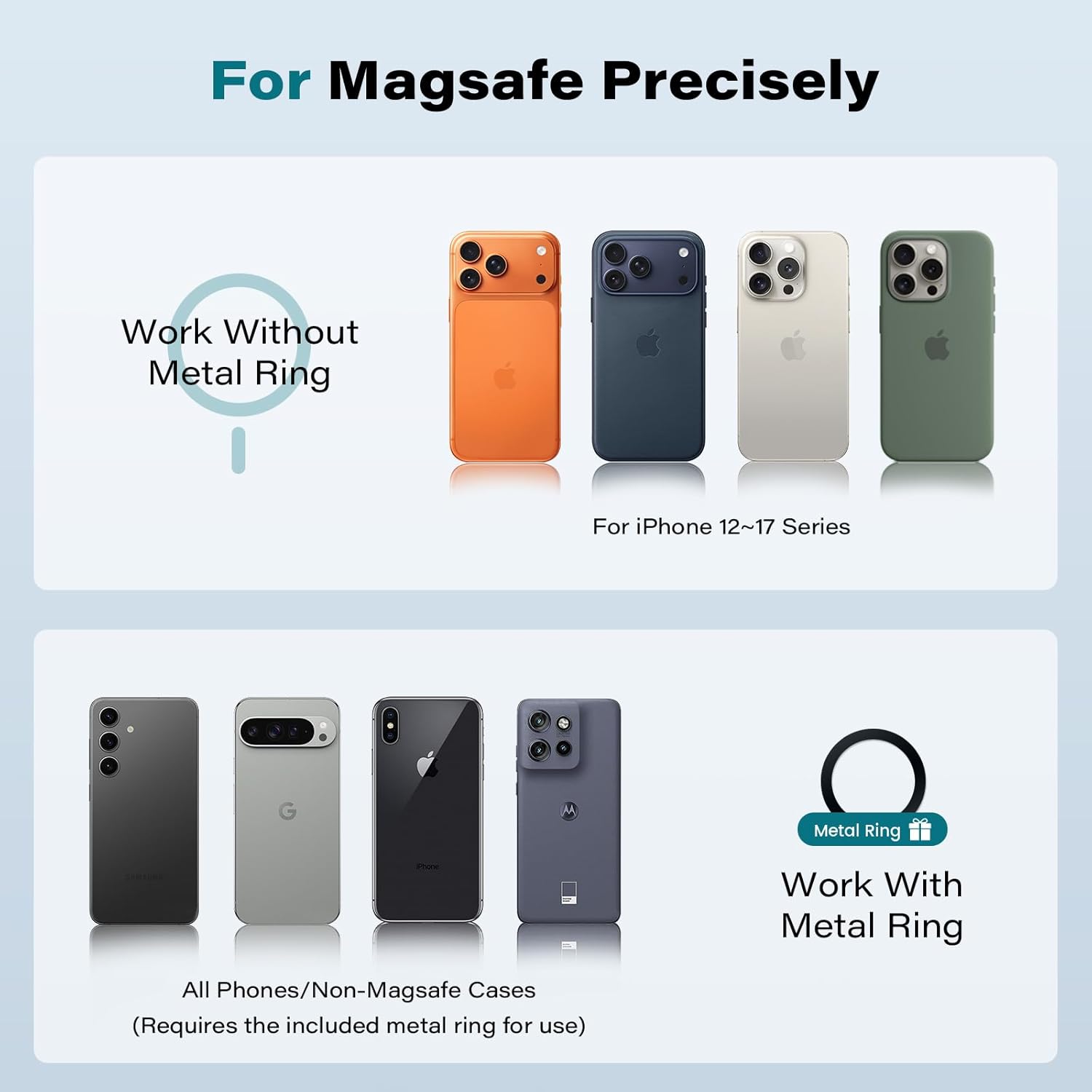 EXELIQ Upgraded Magnetic Cupholder Phone Holder for Car - Ultra Strong N55 Magnets, Flexible Tri-Pivot Cup Phone Mount for Tesla Truck SUV, Compatible with iPhone 17-12 Samsung Android, Not Charger