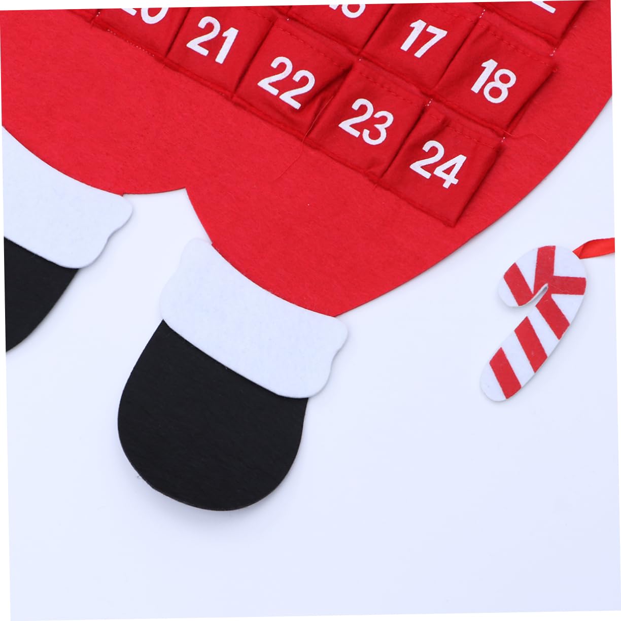 Ciieeo 2 Piezas calendario de adviento de papa noel cartel colgante rústico de granja calendars ornamento calendario de cuenta regresiva de navidad calendario navideño rural
