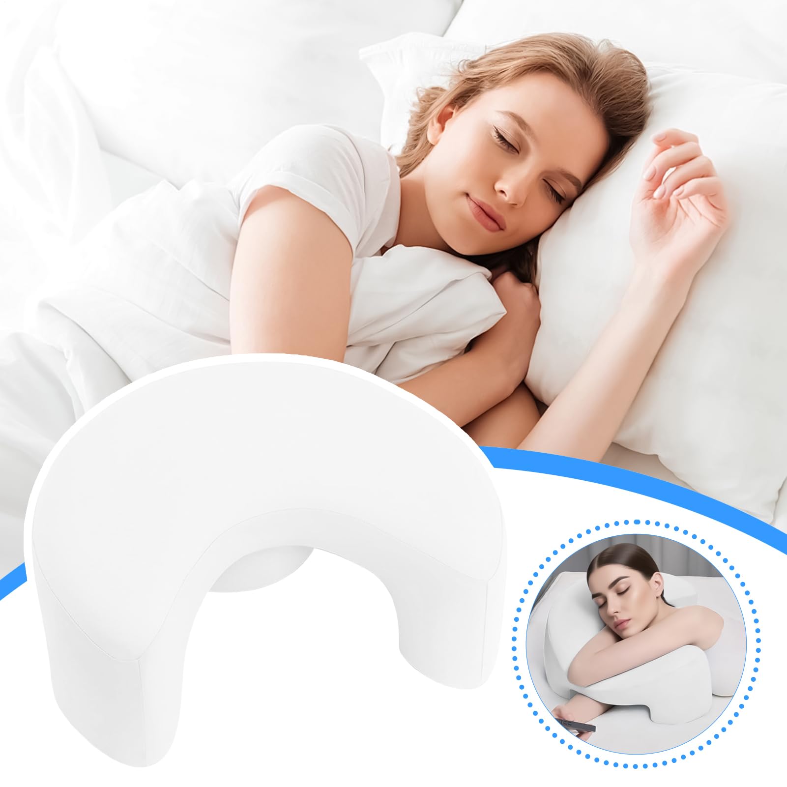 Cuscino Ergonomico Per Sul Fianco Adulti Memory Foam Supporto Cervicale e | Guanciale per la spalla di dorme su un fianco Adatto A Di Lato, Corpo, Ginoco, E Hotel